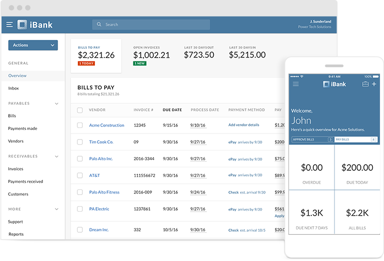 iBank Dashboard