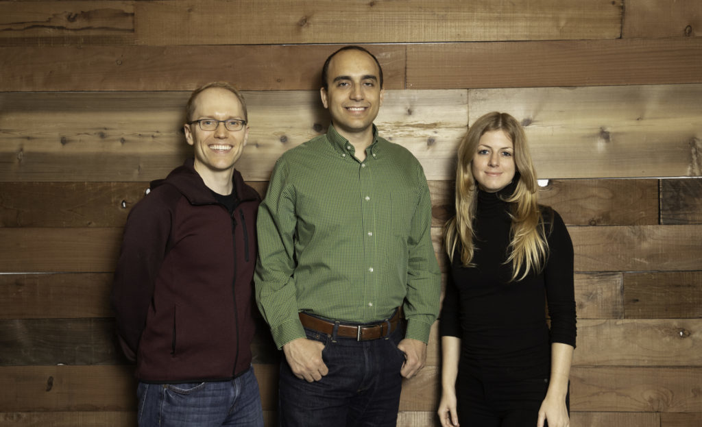 Founders of Pilot: Jeff Arnold, Waseem Daher and Jessica McKellar