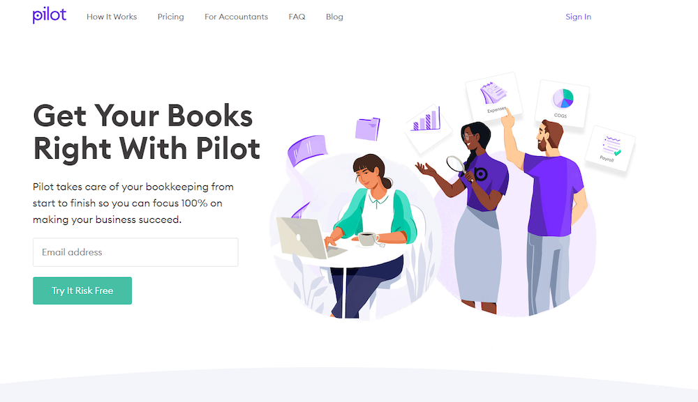 Bookkeeping Services: Get your books right with Pilot.