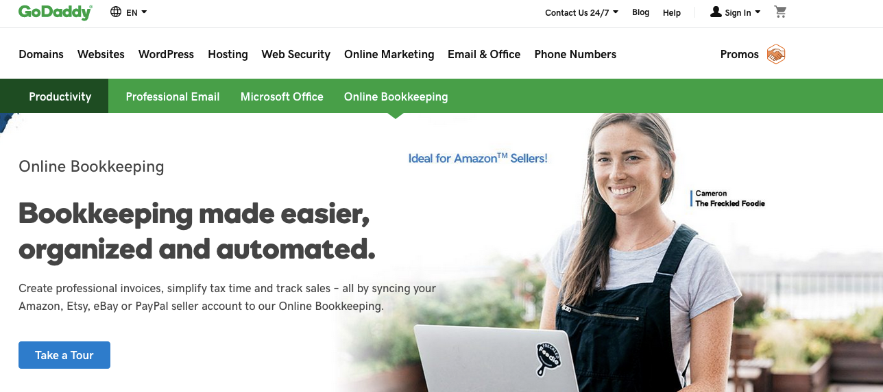 Bookkeeping Software: GoDaddy Bookkeeping