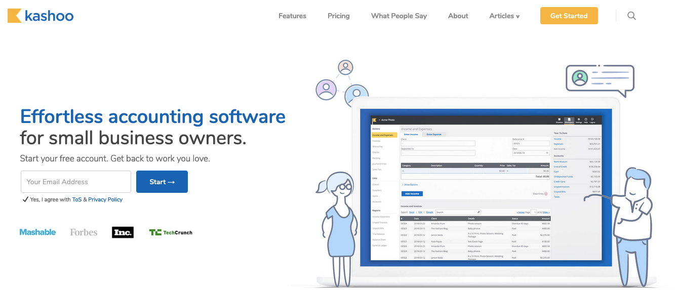 Bookkeeping Software: Kashoo