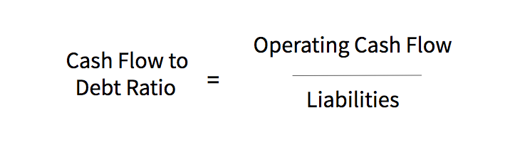 cash flow to debt ratio formula