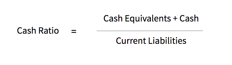 cash ratio formula