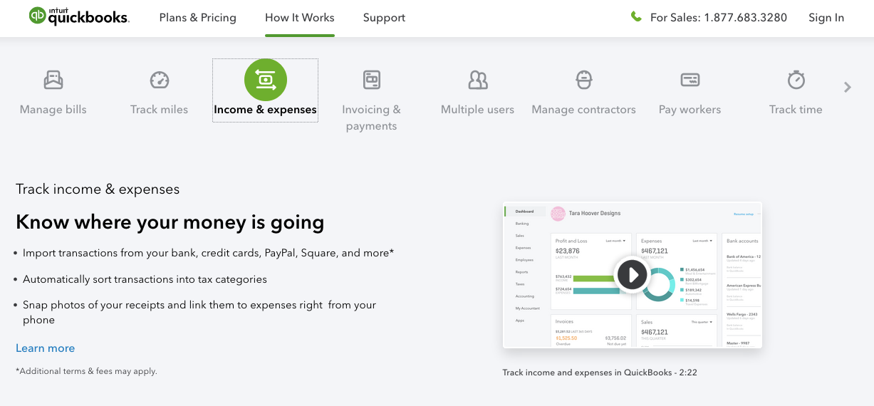 Tools for Startups: QuickBooks Online is perfect for keeping track of expenses