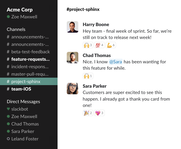 Tools for Startups: Slack is an extremely productive tool to cut down on wasting time going back and forth with emails to coworkers and clients